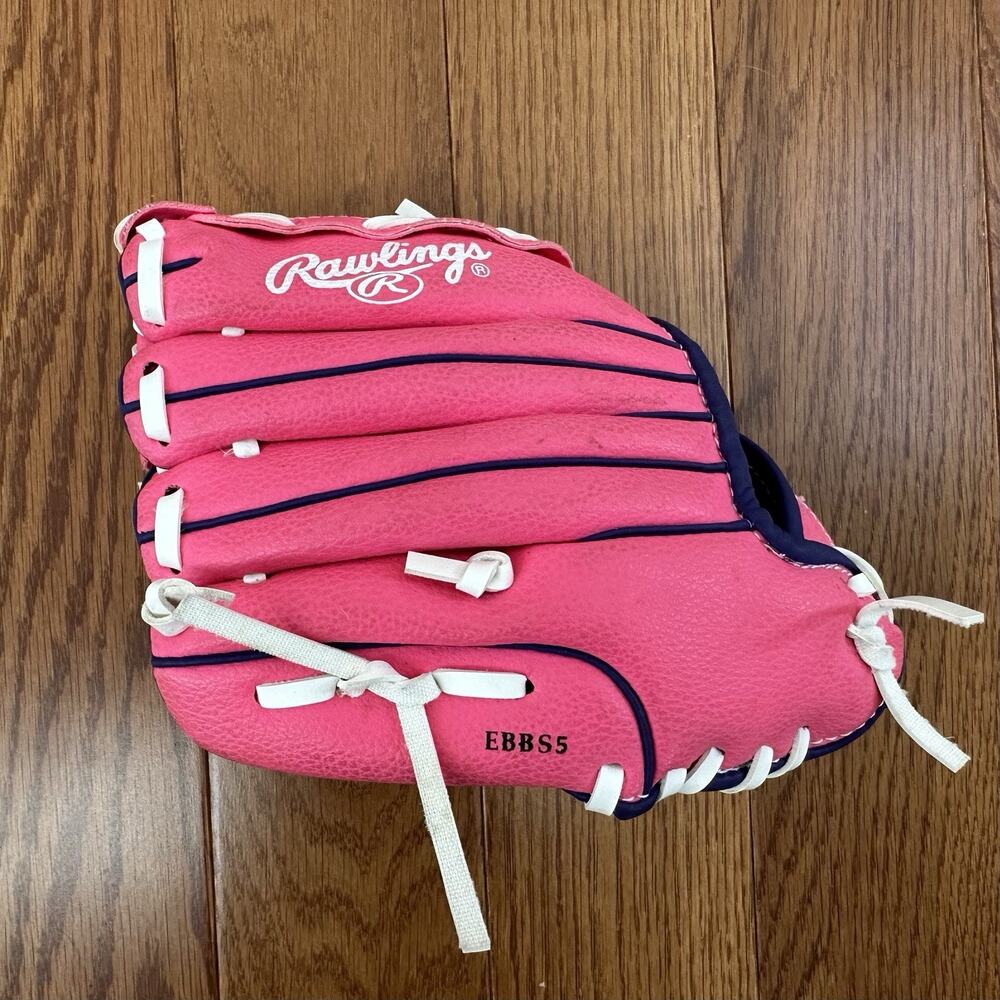 Rawlings Pink Baseball T-ball RHT Glove‎ PL90PPW 9" Kids Youth EUC